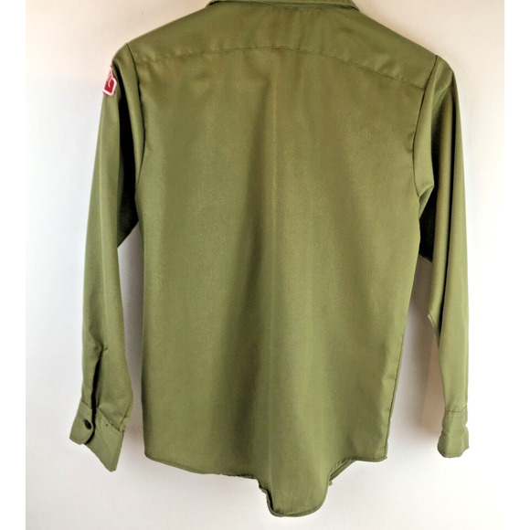 BSA Boy Scouts Official Shirt Long Sleeve Webelos tri color 3 pins - Picture 2 of 16